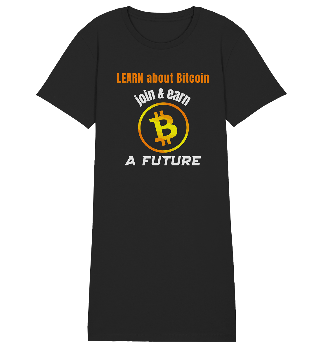 LEARN about BITCOIN join & earn A FUTURE - Ladies, Variante  - Ladies Organic Shirt Dress