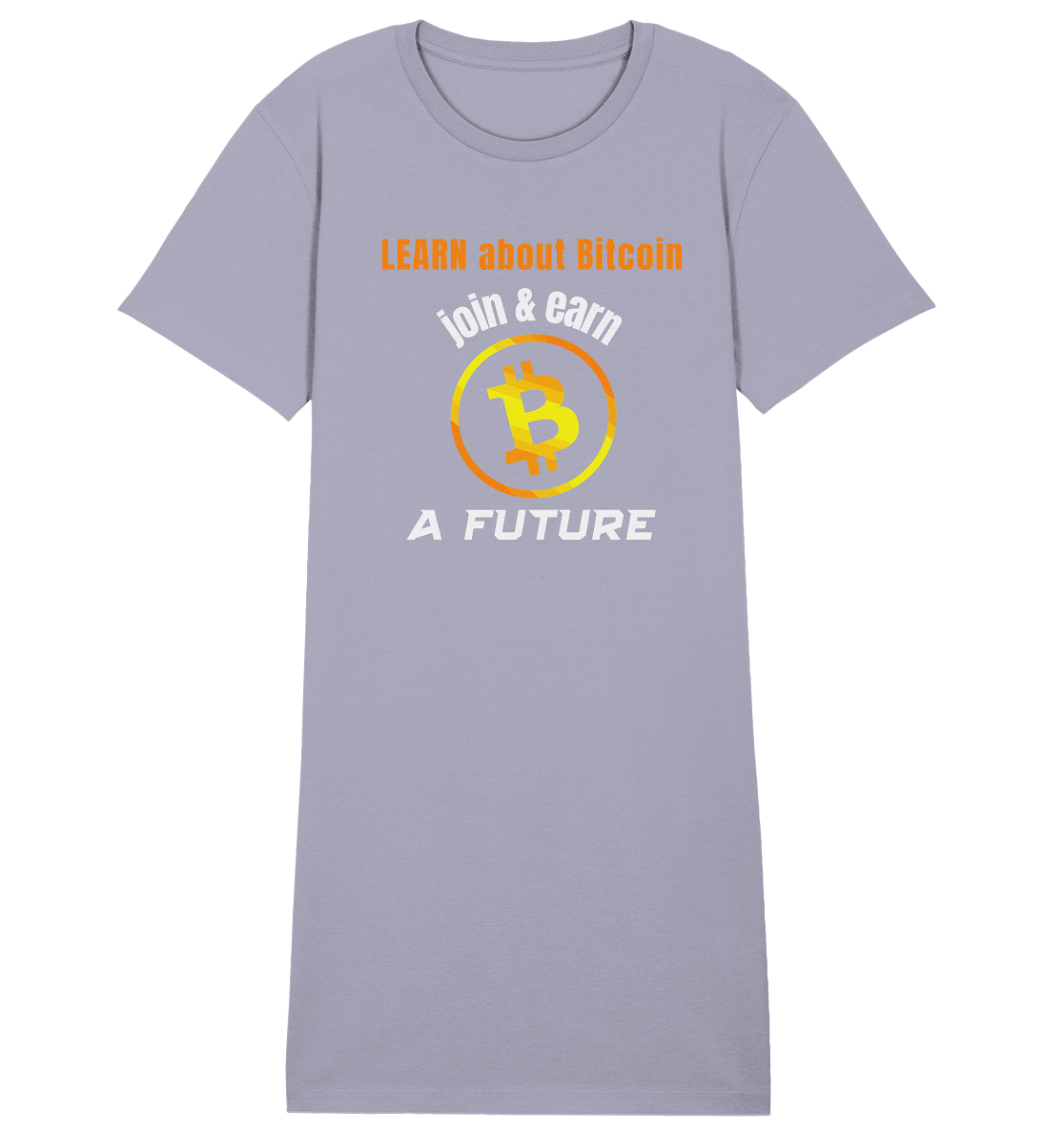 LEARN about BITCOIN join & earn A FUTURE - Ladies, Variante  - Ladies Organic Shirt Dress
