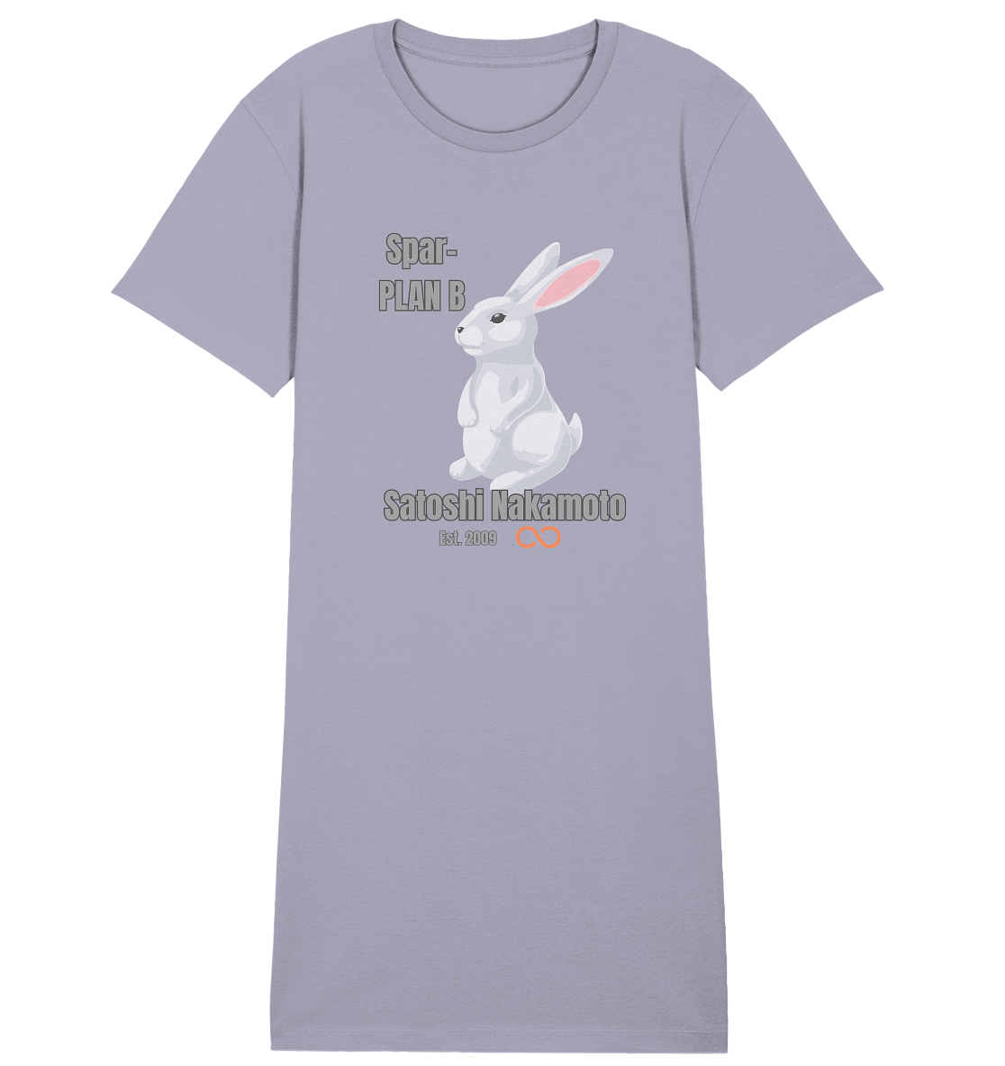 Spar-PLAN B SATOSHI NAKAMOTO Est. 2009 (unendlich) - LADIES COLLECTION 21% automat. Rabatt bis zum Halving 2024  - Ladies Organic Shirt Dress