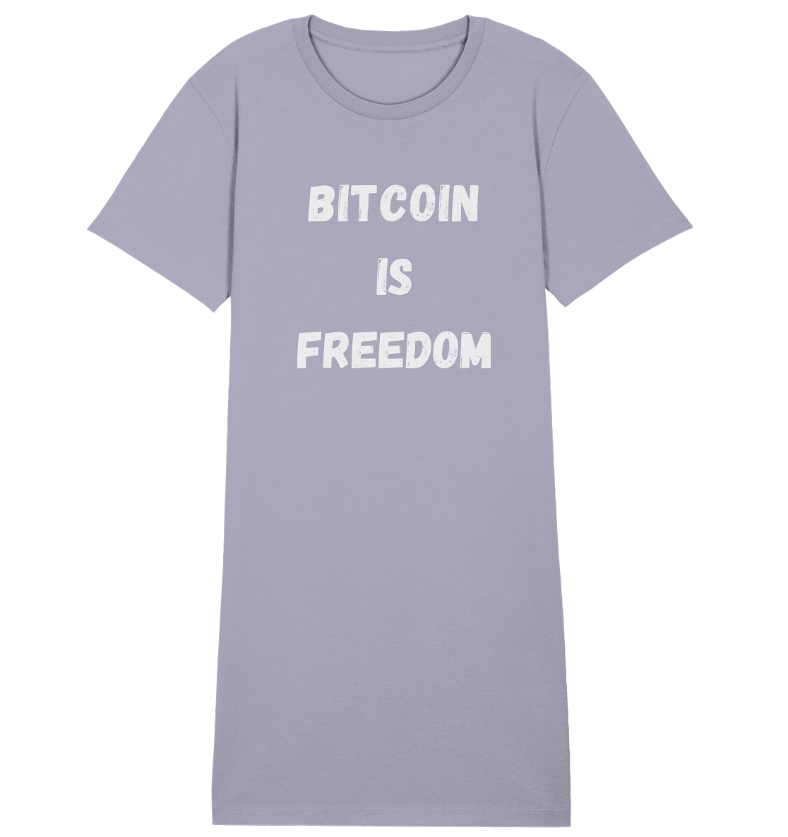 BITCOIN IS FREEDOM - LADIES COLLECTION 21% automat. Rabatt bis zum Halving 2024  - Ladies Organic Shirt Dress