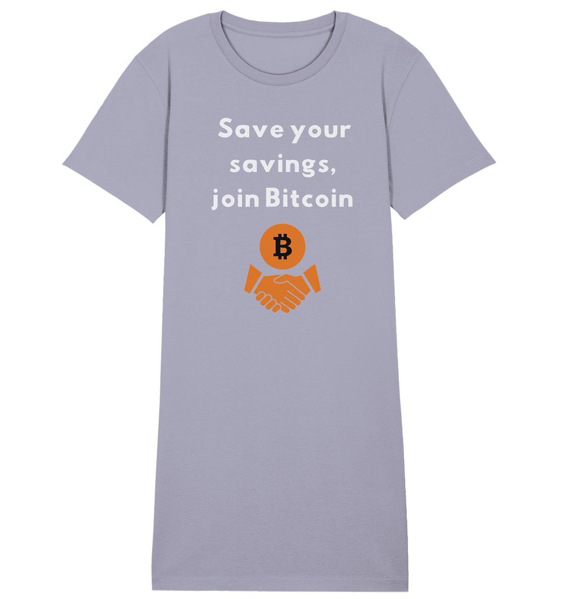 Save your savings join Bitcoin (Ladies Collection 21% Rabatt bis zum Halving 2024) - Ladies Organic Shirt Dress