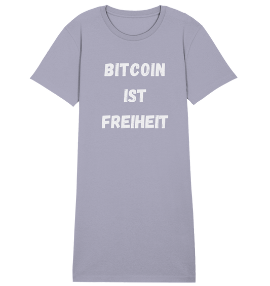 BITCOIN IST FREIHEIT - LADIES COLLECTION 21% automat. Rabatt bis zum Halving 2024  - Ladies Organic Shirt Dress