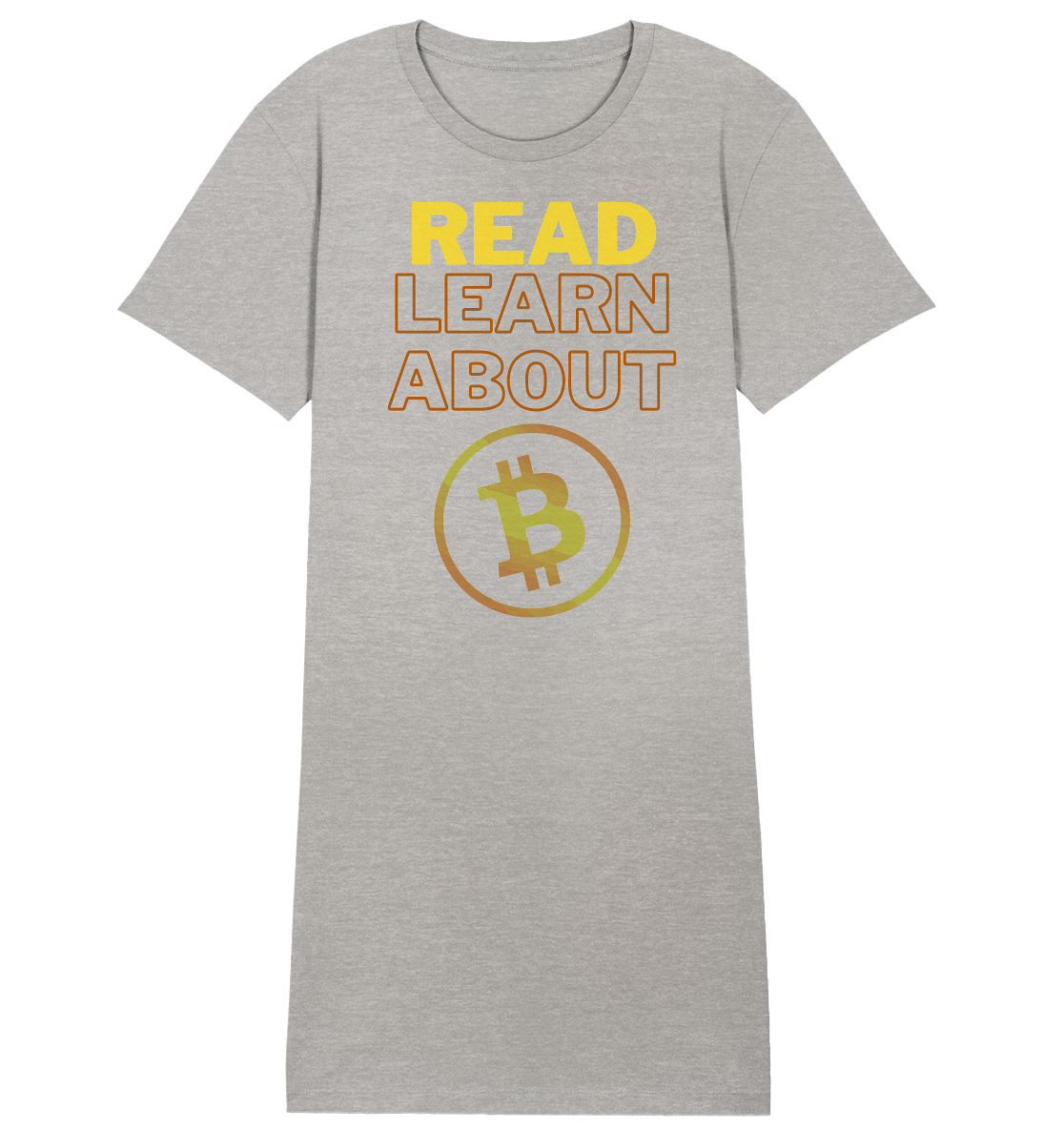 READ - LEARN ABOUT BITCOIN - Ladies Collection - Ladies Organic Shirt Dress