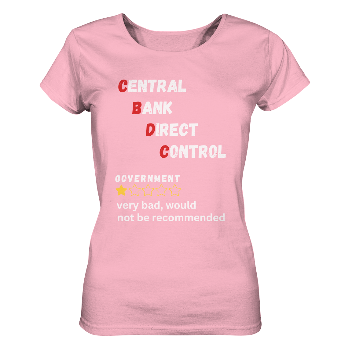 CENTRAL BANK DIRECT CONTROL - Government... not be recommended (Ladies Collection 21% Rabatt bis zum Halving 2024)  - Ladies Organic Shirt