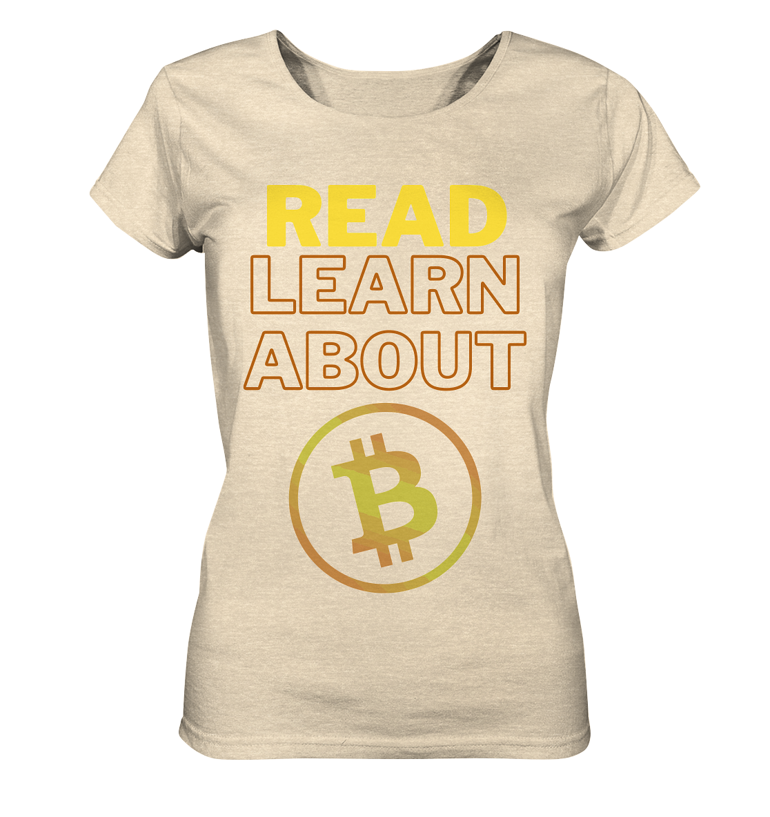 READ - LEARN ABOUT BITCOIN - Ladies Collection - Ladies Organic Shirt