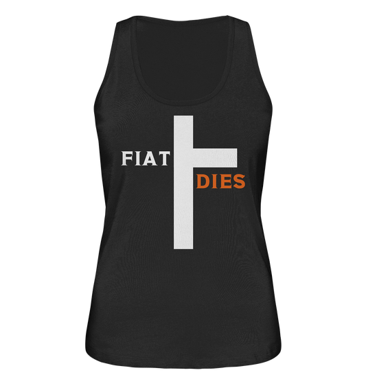 FIAT DIES (weiss / orange) - Ladies Collection - Ladies Organic Tank-Top