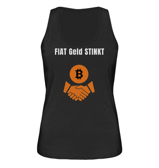 FIAT Geld STINKT (Ladies Collection 21% Rabatt bis zum Halving 2024) - Ladies Organic Tank-Top