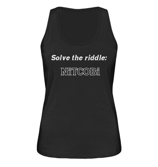 SOLVE THE RIDDLE - NiTCOBi  (Ladies) - Ladies Organic Tank-Top