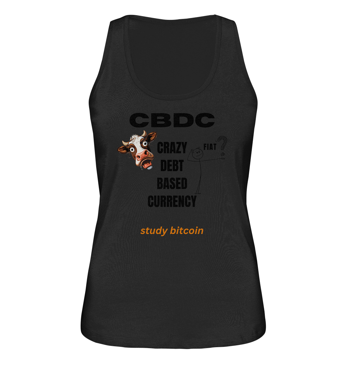 CBDC - CRAZY DEBT BASED CURRENCY - study bitcoin (Ladies Collection 21% Rabatt bis zum Halving 2024) - Ladies Organic Tank-Top