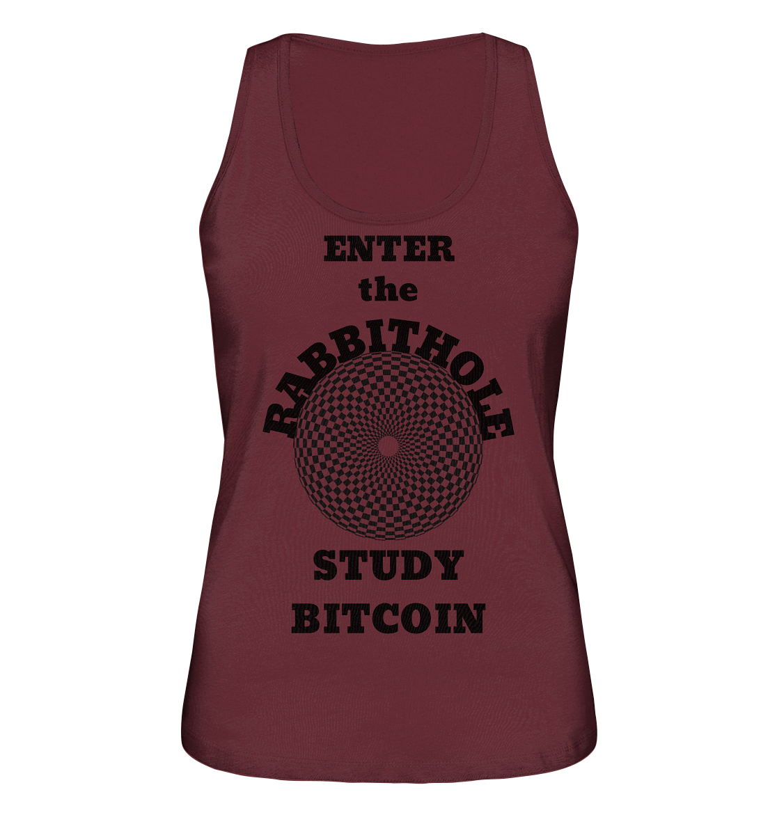 ENTER the RABBITHOLE - STUDY BITCOIN # Ladies Collection 21% Rabatt bis zum Halving 2024  - Ladies Organic Tank-Top