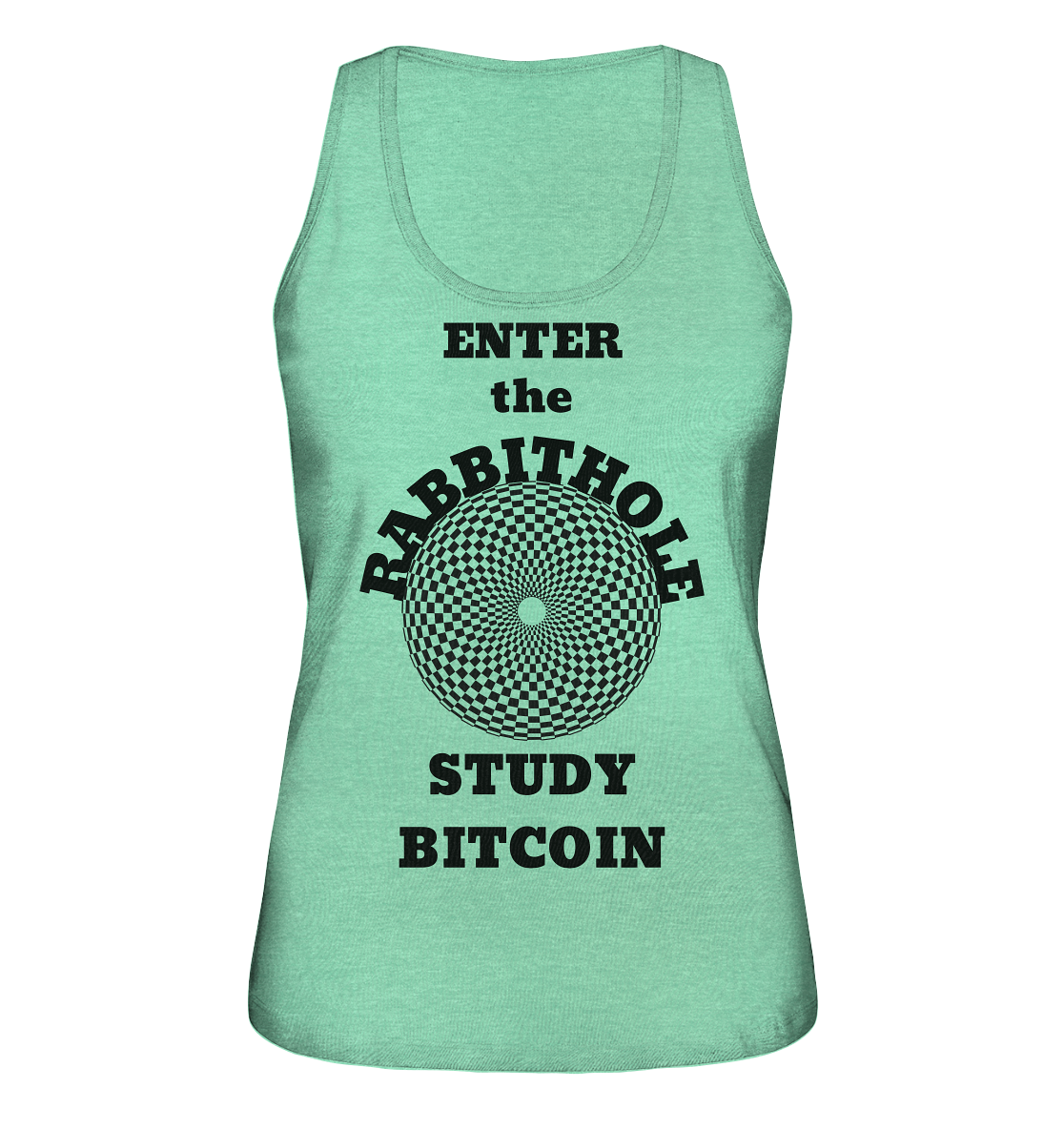 ENTER the RABBITHOLE - STUDY BITCOIN # Ladies Collection 21% Rabatt bis zum Halving 2024  - Ladies Organic Tank-Top