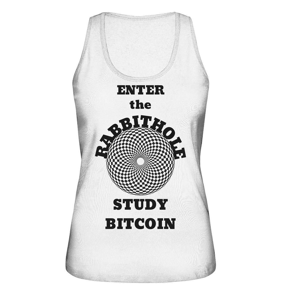 ENTER the RABBITHOLE - STUDY BITCOIN # Ladies Collection 21% Rabatt bis zum Halving 2024  - Ladies Organic Tank-Top