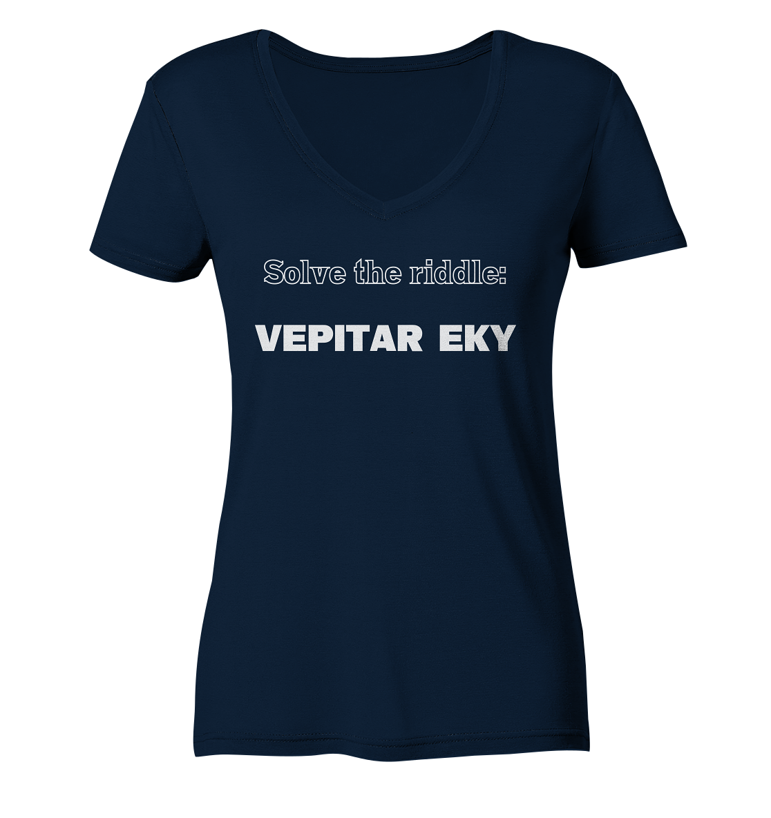SOLVE THE RIDDLE - VEPITAR EKY  (Ladies) - Ladies Organic V-Neck Shirt
