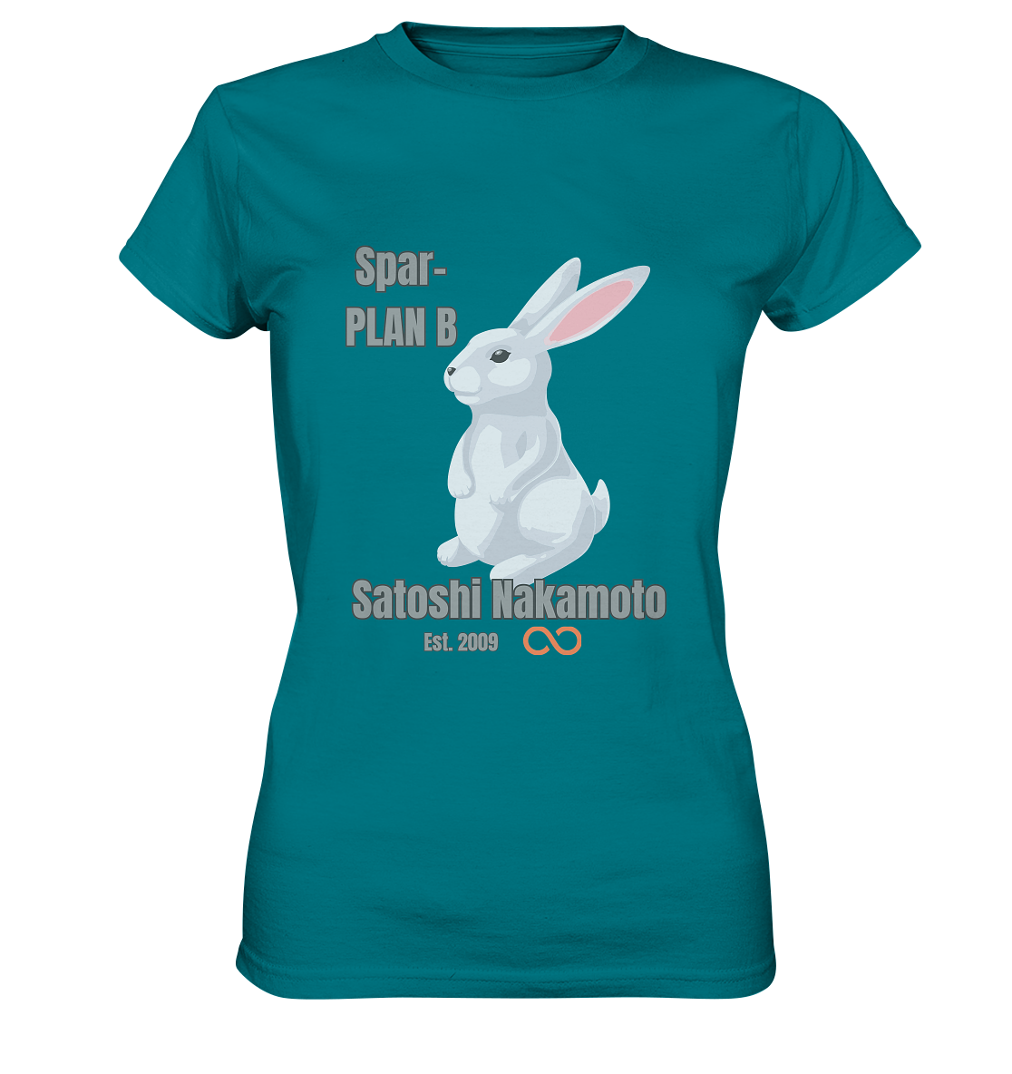 Spar-PLAN B SATOSHI NAKAMOTO Est. 2009 (unendlich) - LADIES COLLECTION 21% automat. Rabatt bis zum Halving 2024  - Ladies Premium Shirt