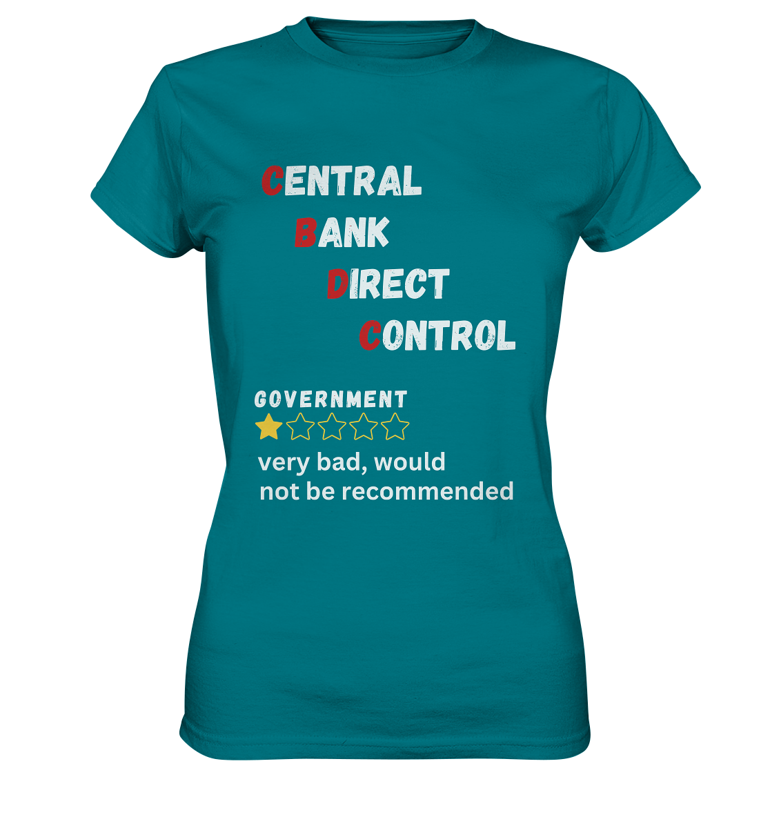 CENTRAL BANK DIRECT CONTROL - Government... not be recommended (Ladies Collection 21% Rabatt bis zum Halving 2024)  - Ladies Premium Shirt