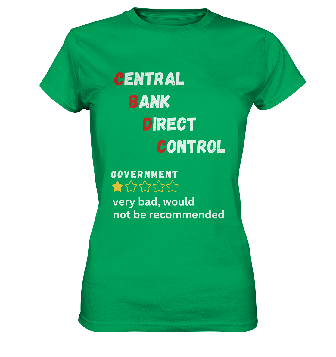 CENTRAL BANK DIRECT CONTROL - Government... not be recommended (Ladies Collection 21% Rabatt bis zum Halving 2024)  - Ladies Premium Shirt