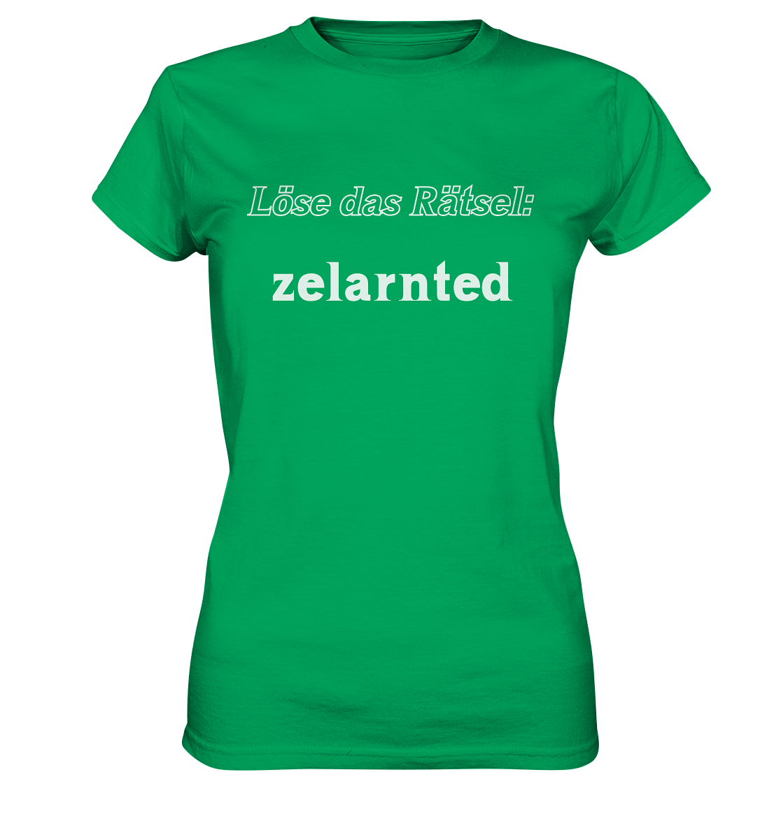 LÖSE DAS RÄTSEL - zelarnted  (Ladies)  - Ladies Premium Shirt