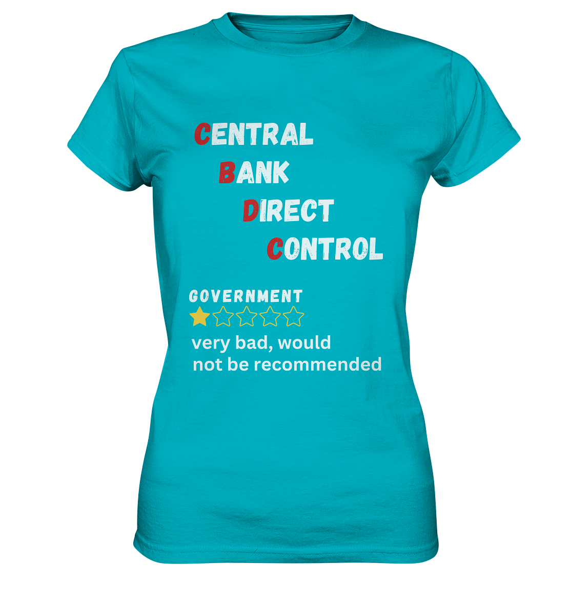 CENTRAL BANK DIRECT CONTROL - Government... not be recommended (Ladies Collection 21% Rabatt bis zum Halving 2024)  - Ladies Premium Shirt