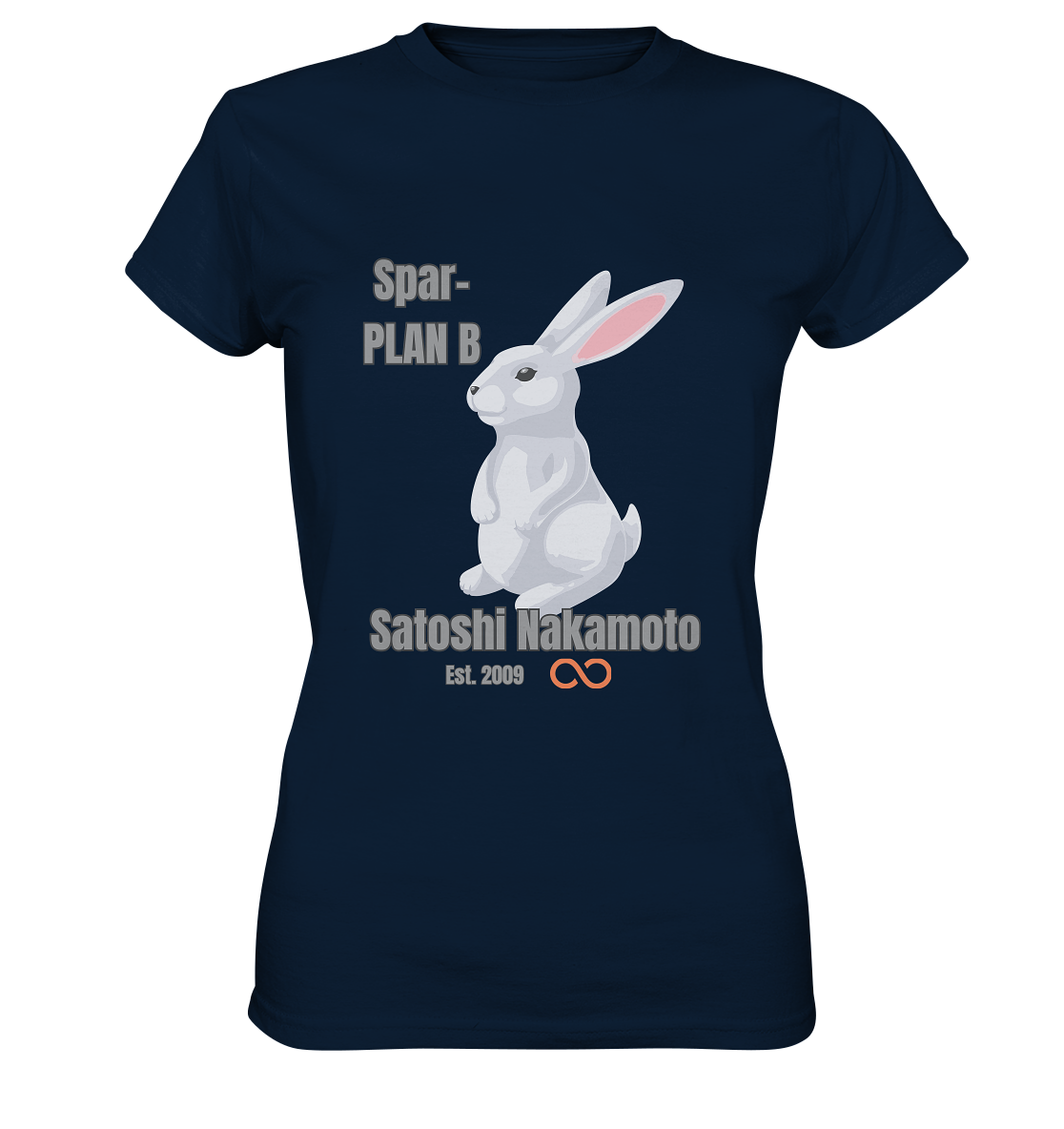 Spar-PLAN B SATOSHI NAKAMOTO Est. 2009 (unendlich) - LADIES COLLECTION 21% automat. Rabatt bis zum Halving 2024  - Ladies Premium Shirt