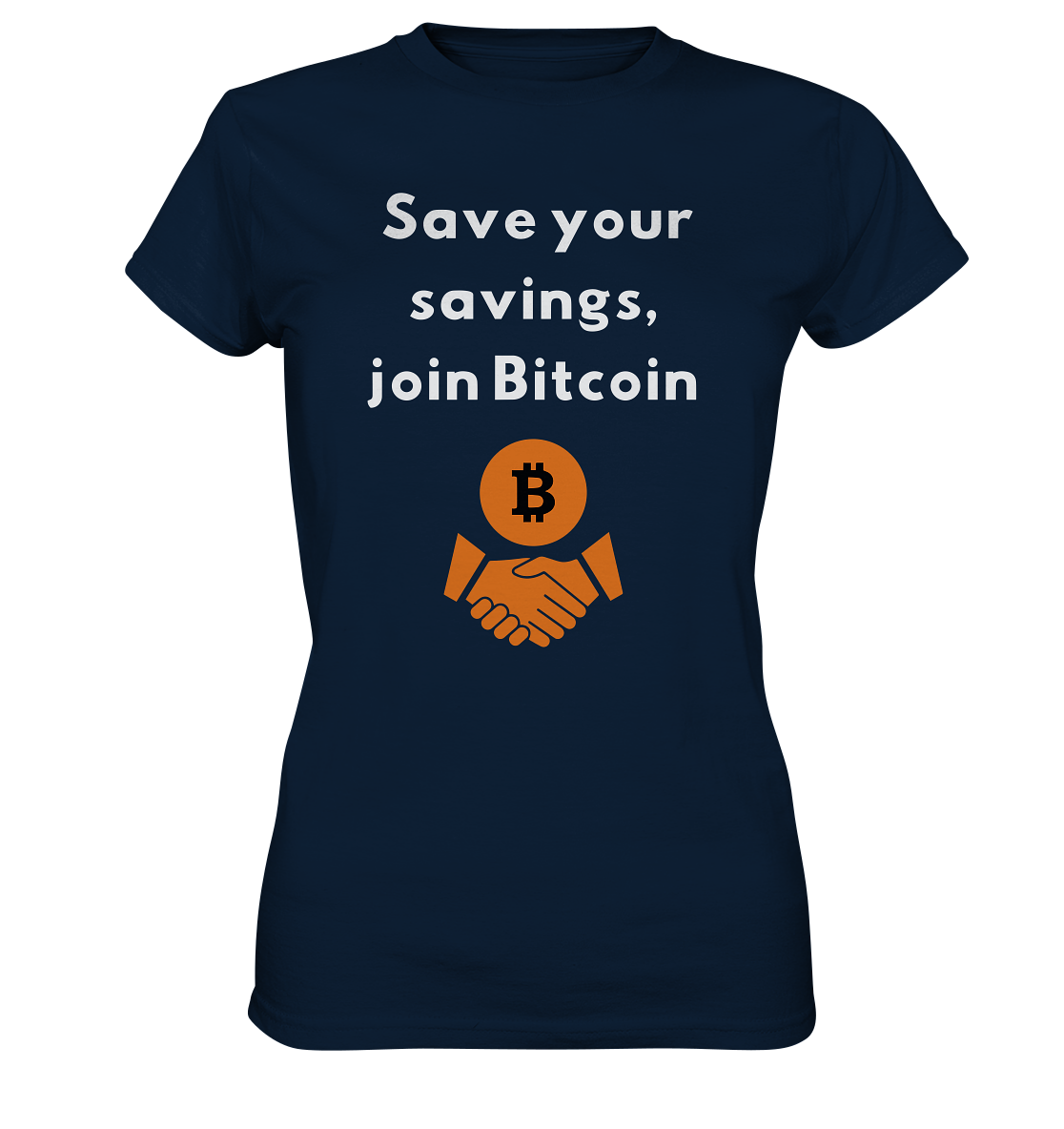 Save your savings join Bitcoin (Ladies Collection 21% Rabatt bis zum Halving 2024) - Ladies Premium Shirt
