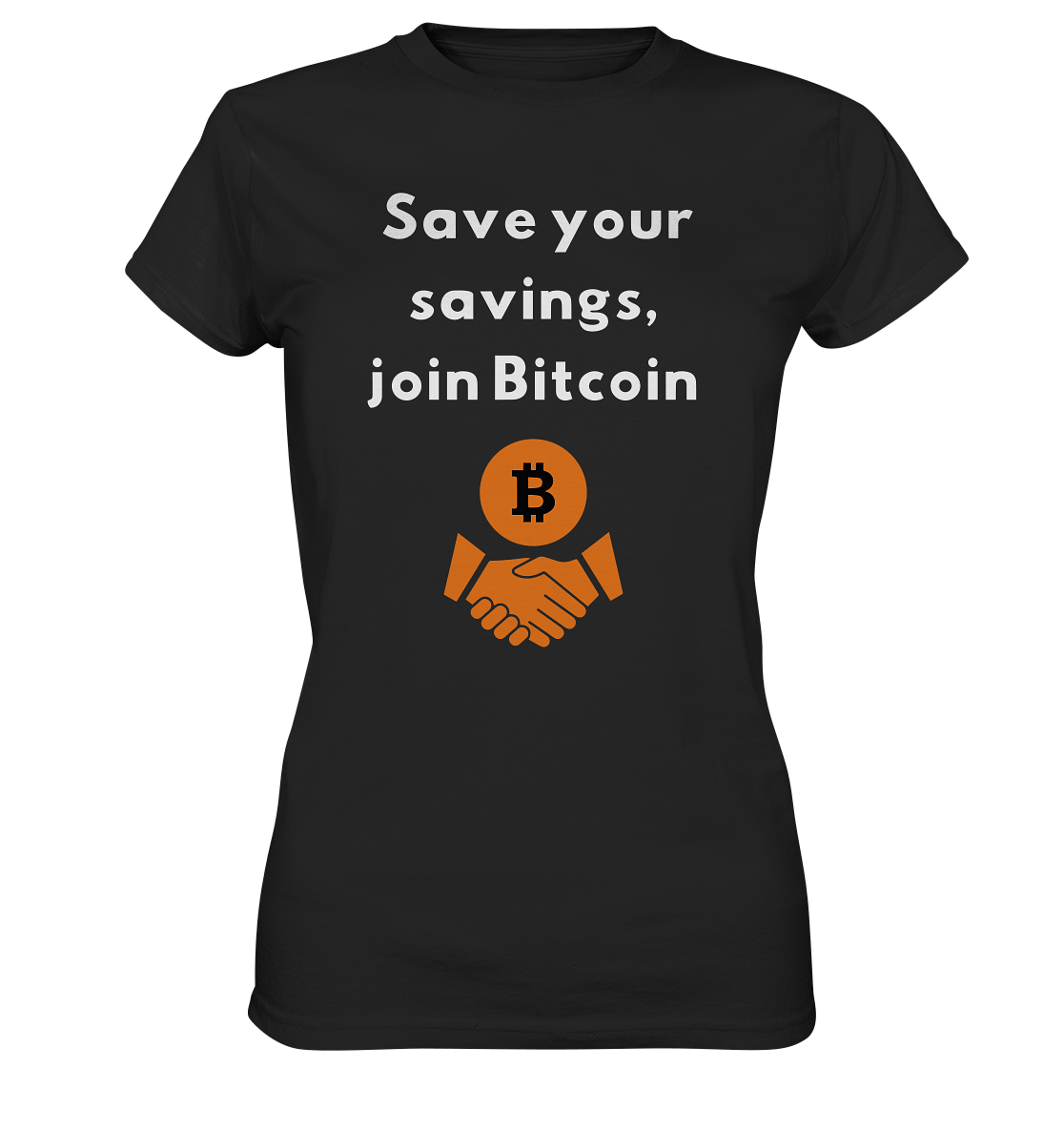 Save your savings join Bitcoin (Ladies Collection 21% Rabatt bis zum Halving 2024) - Ladies Premium Shirt