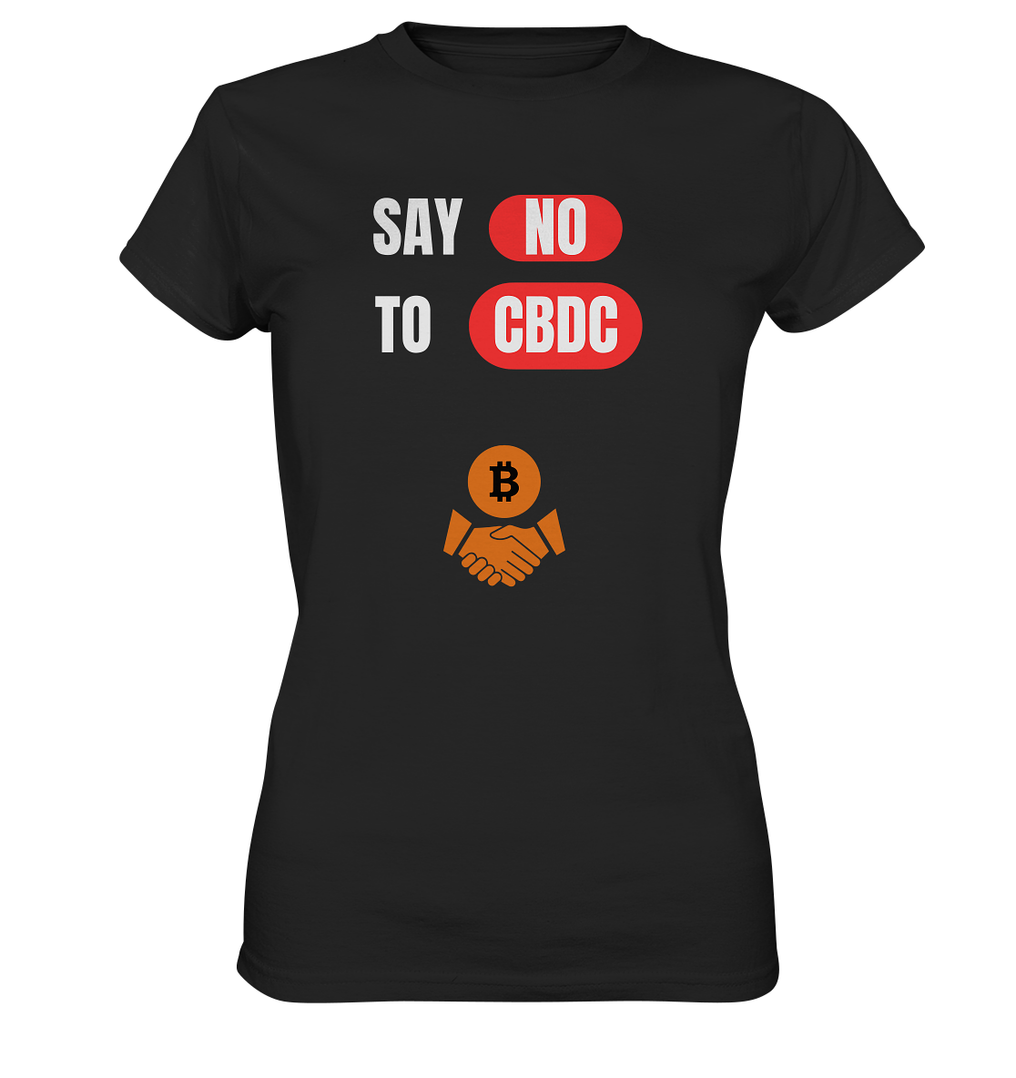 SAY NO TO CBDC - Variante (Ladies Collection 21% Rabatt bis zum Halving 2024)  - Ladies Premium Shirt