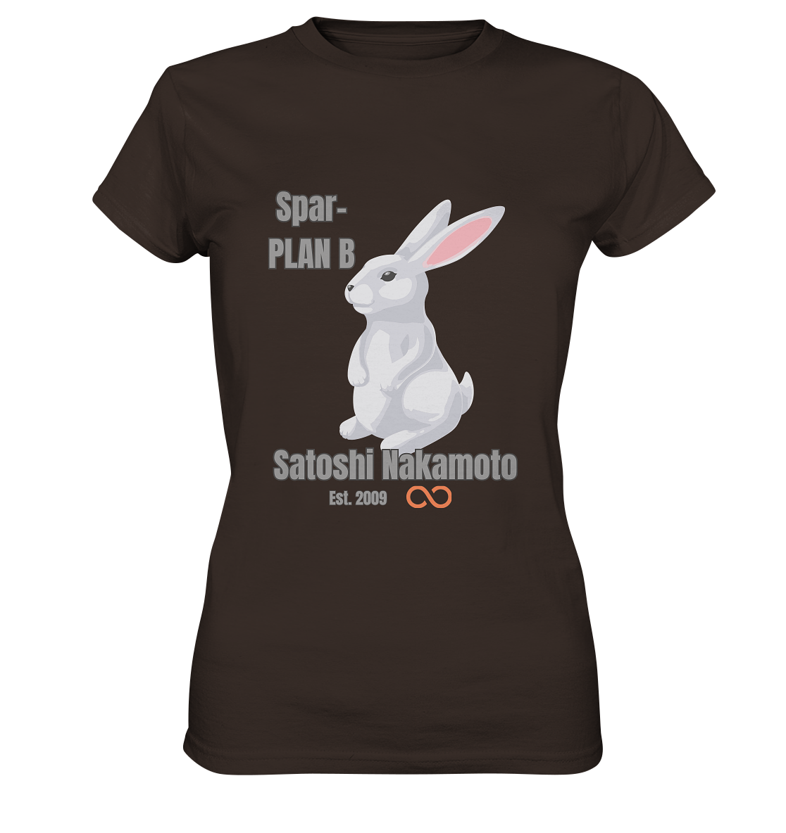 Spar-PLAN B SATOSHI NAKAMOTO Est. 2009 (unendlich) - LADIES COLLECTION 21% automat. Rabatt bis zum Halving 2024  - Ladies Premium Shirt