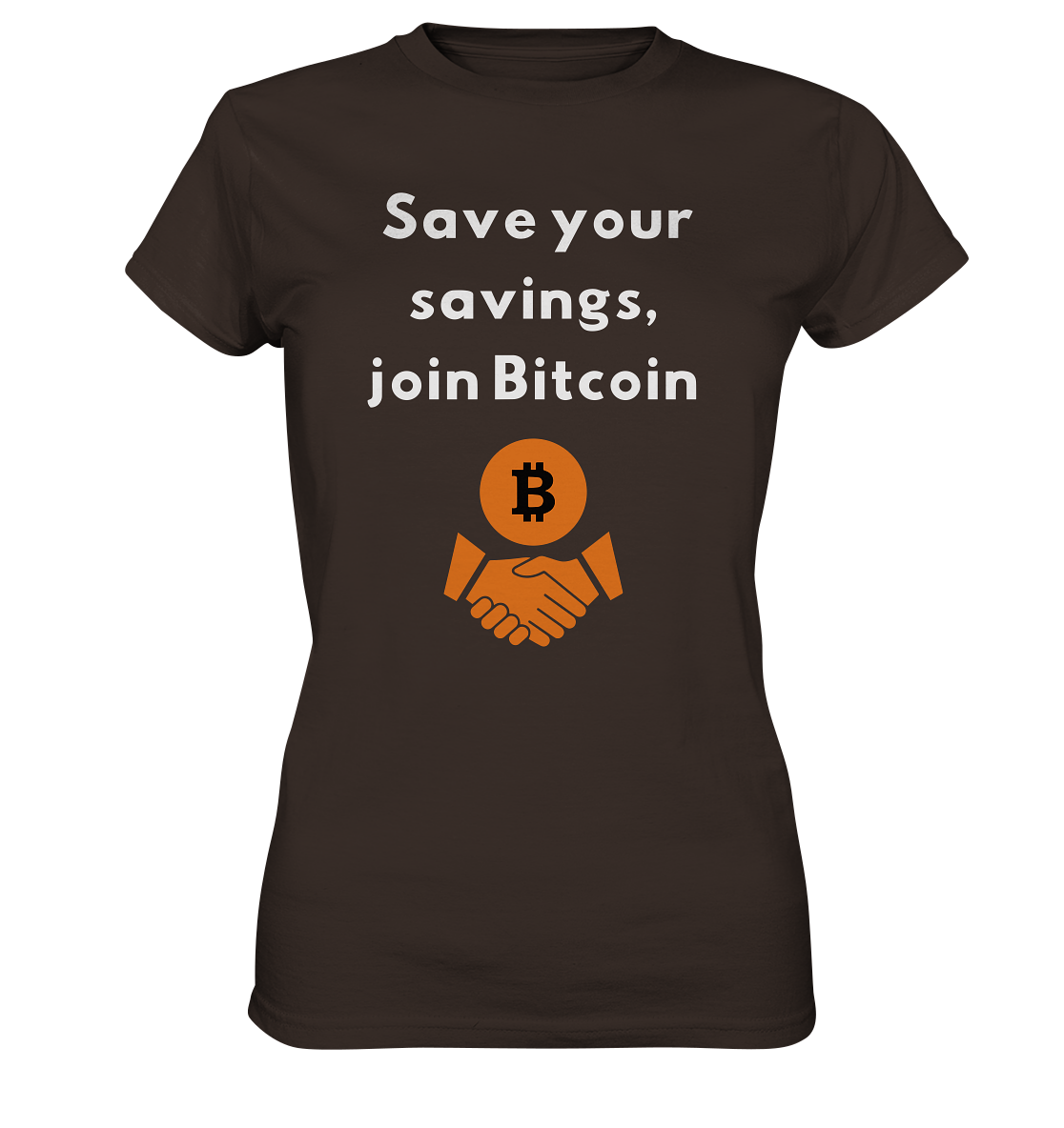 Save your savings join Bitcoin (Ladies Collection 21% Rabatt bis zum Halving 2024) - Ladies Premium Shirt
