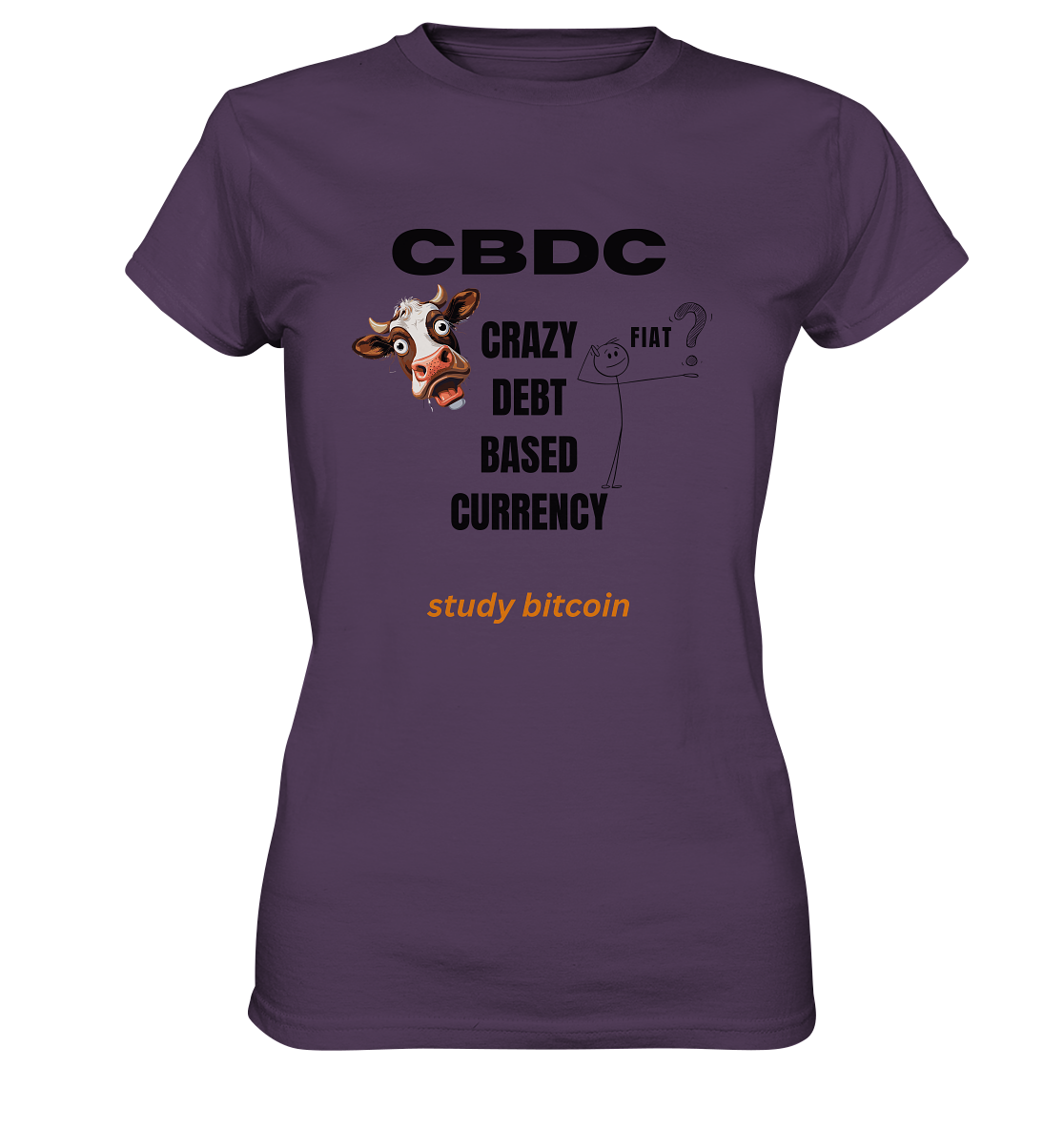 CBDC - CRAZY DEBT BASED CURRENCY - study bitcoin (Ladies Collection 21% Rabatt bis zum Halving 2024) - Ladies Premium Shirt