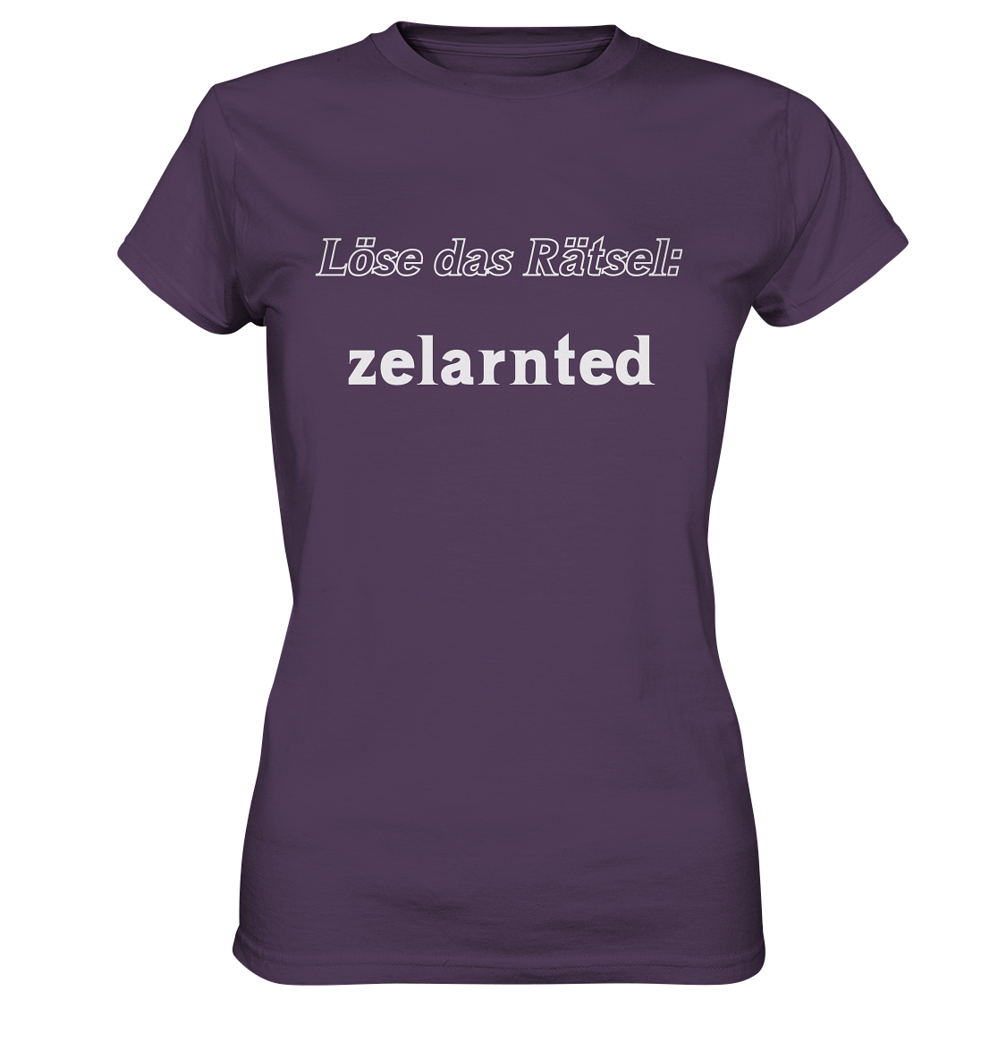 LÖSE DAS RÄTSEL - zelarnted  (Ladies)  - Ladies Premium Shirt