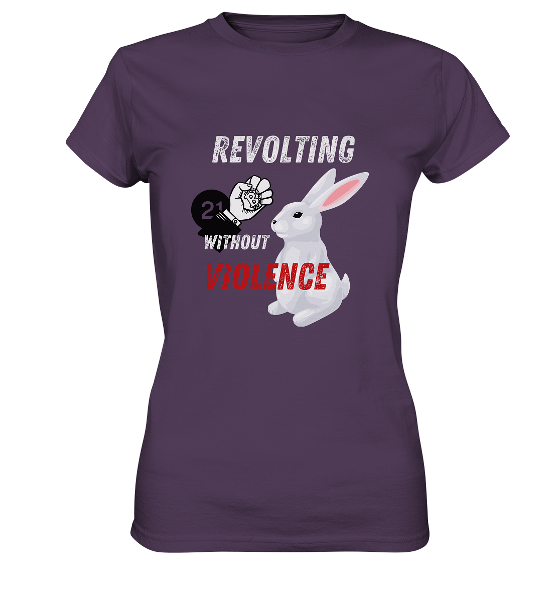 REVOLTING WITHOUT VIOLENCE - LADIES COLLECTION 21% automat. Rabatt bis zum Halving 2024  - Ladies Premium Shirt