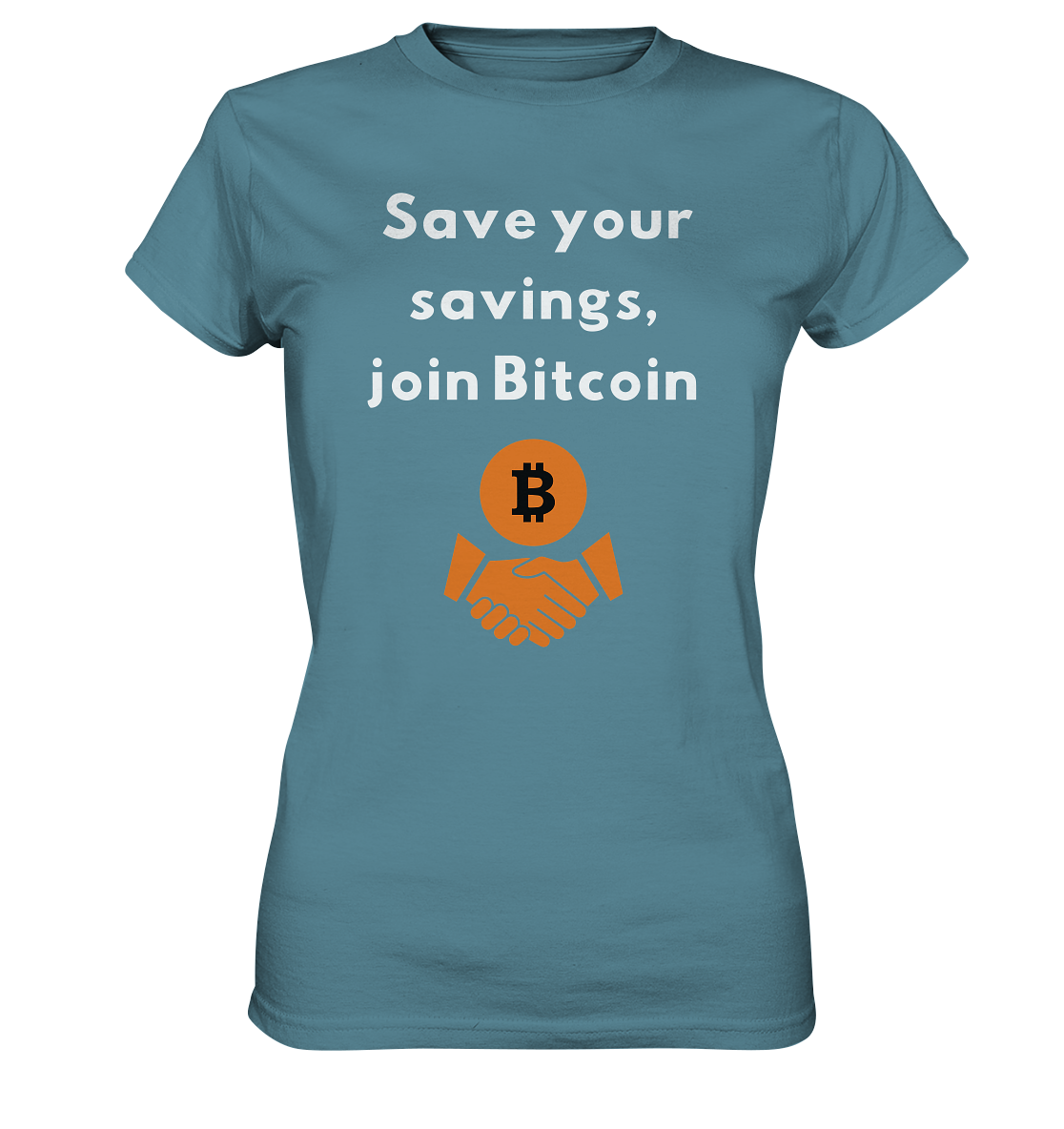 Save your savings join Bitcoin (Ladies Collection 21% Rabatt bis zum Halving 2024) - Ladies Premium Shirt