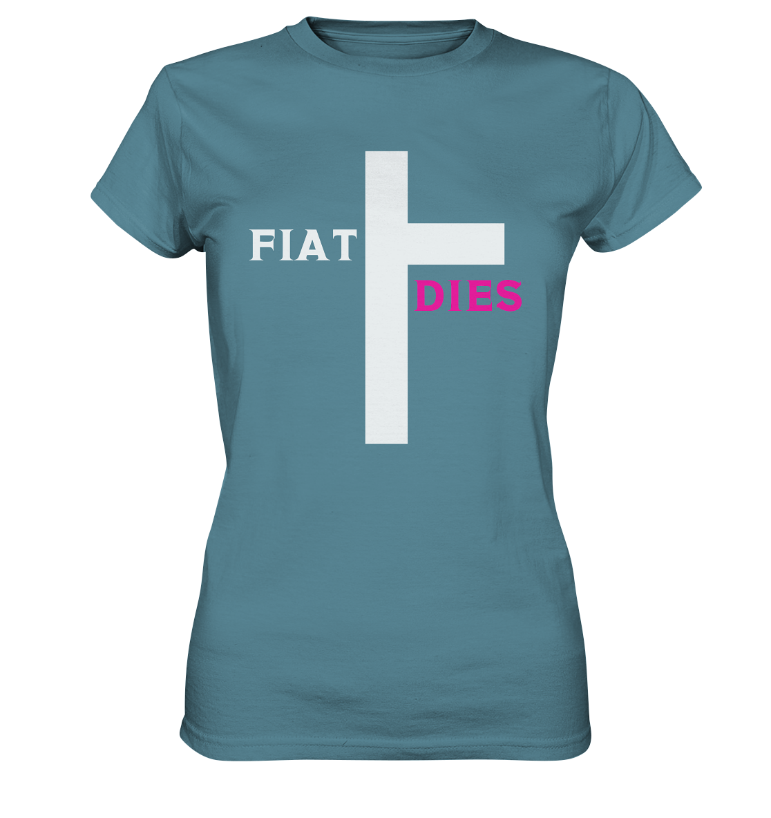 FIAT DIES (weiss / pink) - Ladies Collection  - Ladies Premium Shirt