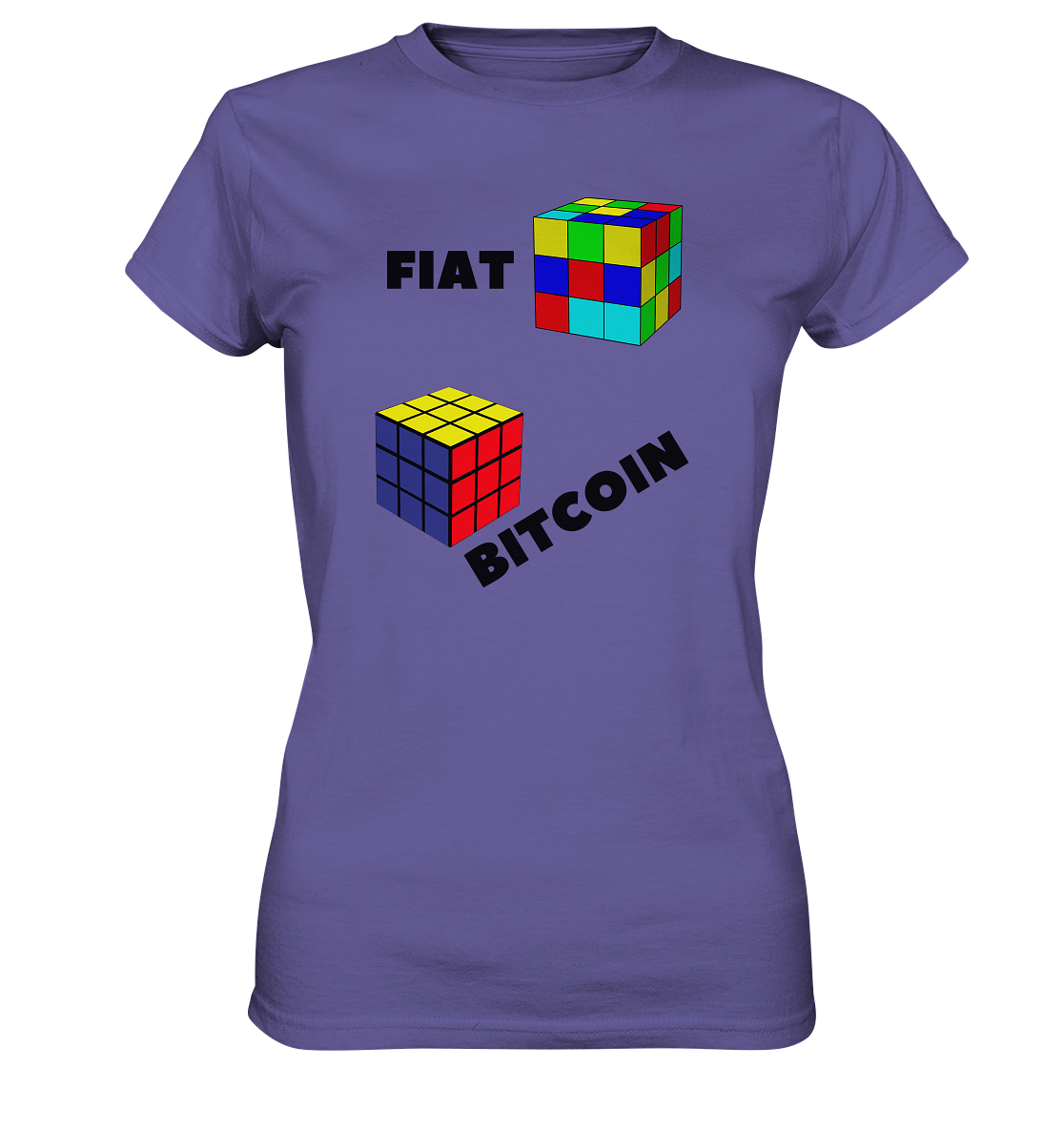 FIAT Cube Bitcoin Cube (Ladies Collection 21% Rabatt bis zum Halving 2024)   - Ladies Premium Shirt