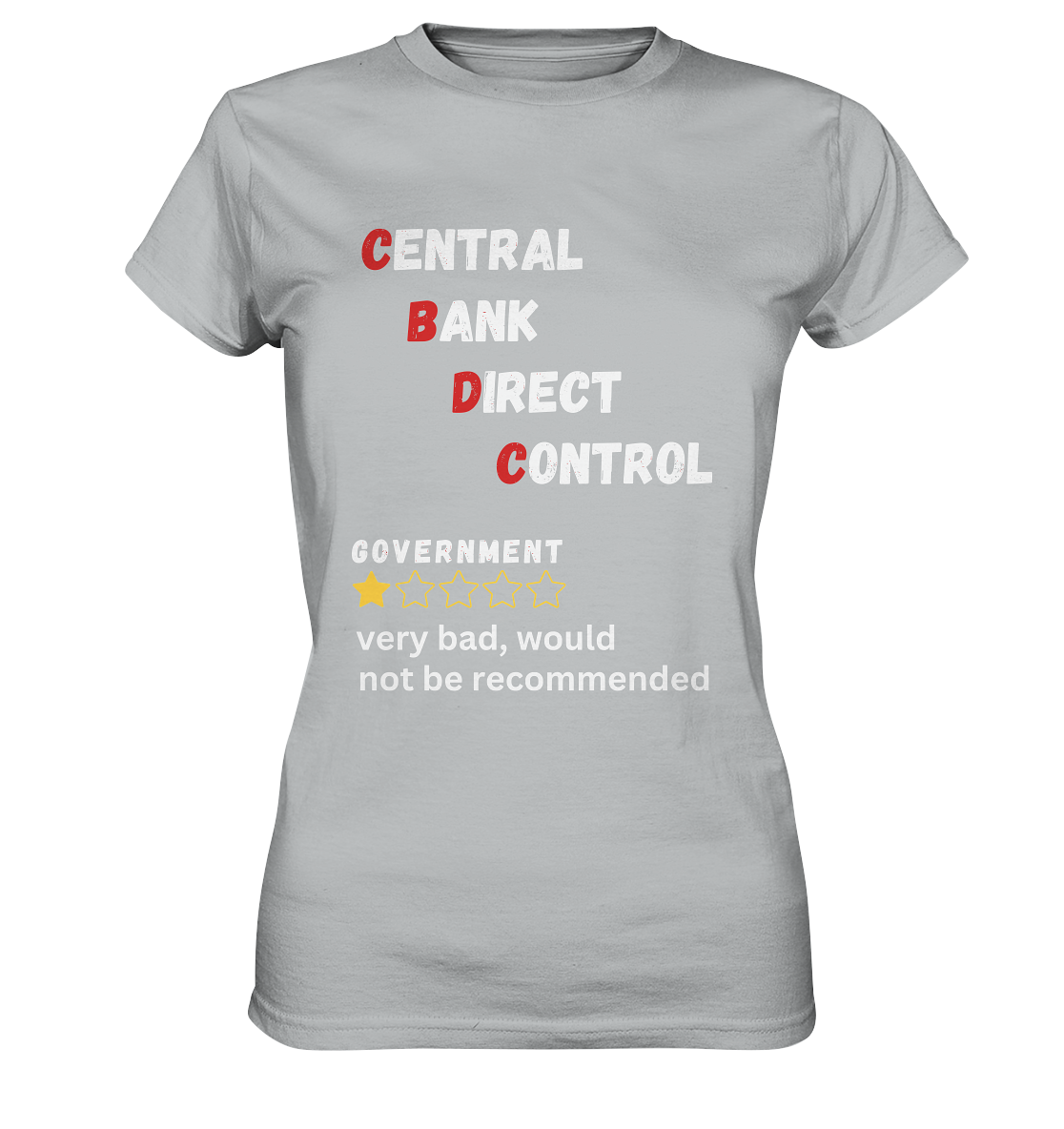CENTRAL BANK DIRECT CONTROL - Government... not be recommended (Ladies Collection 21% Rabatt bis zum Halving 2024)  - Ladies Premium Shirt