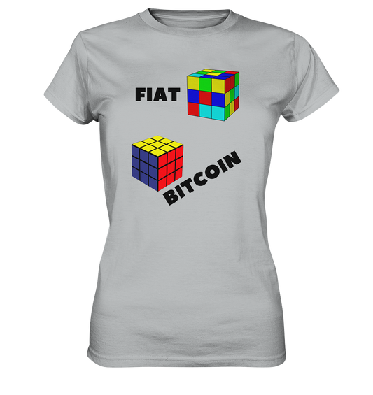 FIAT Cube Bitcoin Cube (Ladies Collection 21% Rabatt bis zum Halving 2024)   - Ladies Premium Shirt