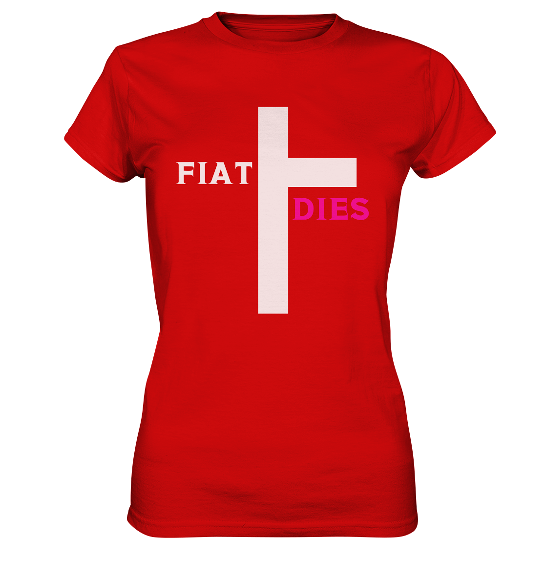 FIAT DIES (weiss / pink) - Ladies Collection  - Ladies Premium Shirt