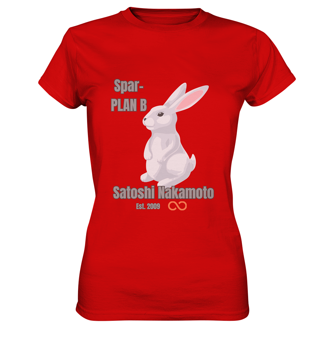 Spar-PLAN B SATOSHI NAKAMOTO Est. 2009 (unendlich) - LADIES COLLECTION 21% automat. Rabatt bis zum Halving 2024  - Ladies Premium Shirt