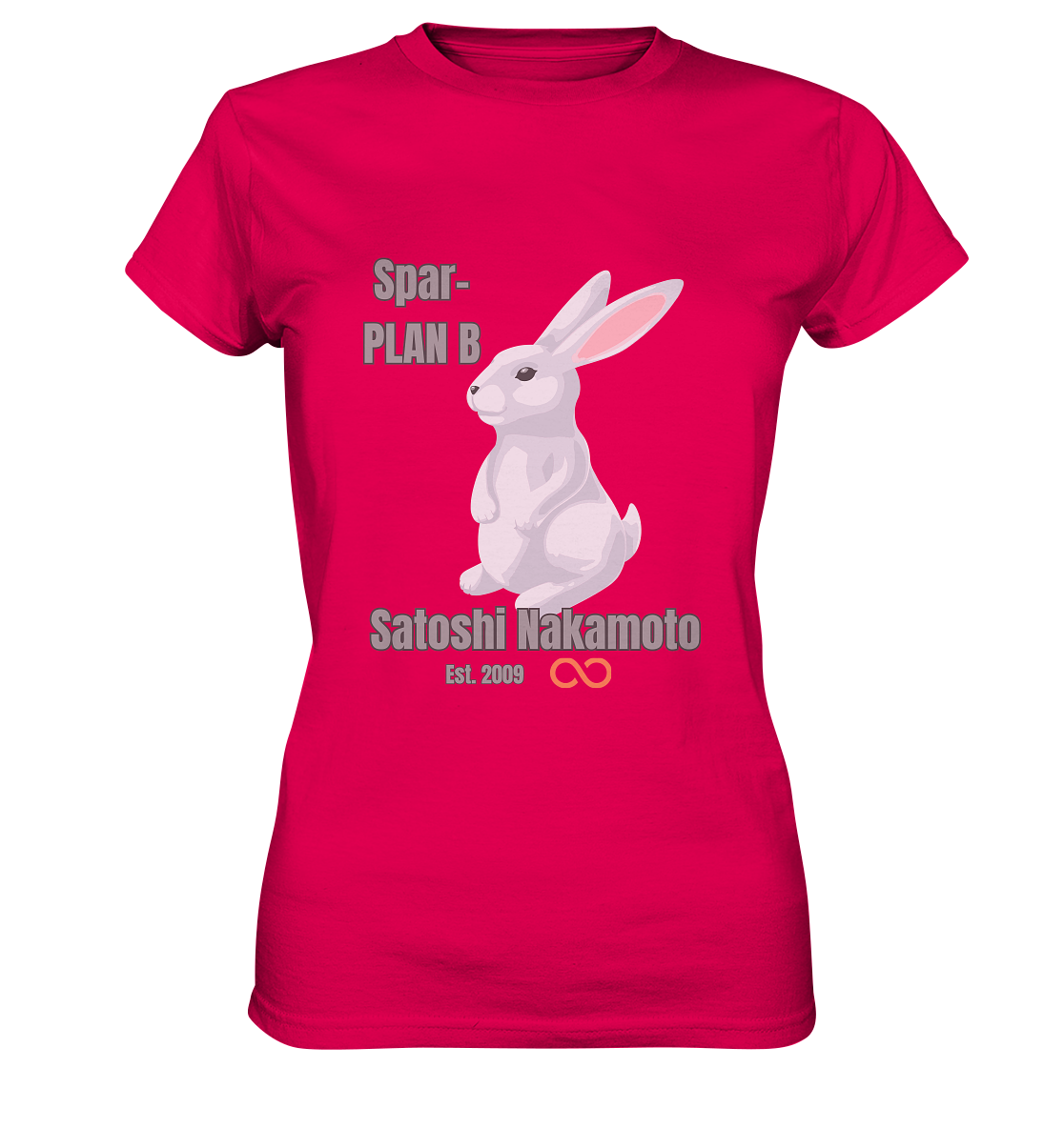Spar-PLAN B SATOSHI NAKAMOTO Est. 2009 (unendlich) - LADIES COLLECTION 21% automat. Rabatt bis zum Halving 2024  - Ladies Premium Shirt