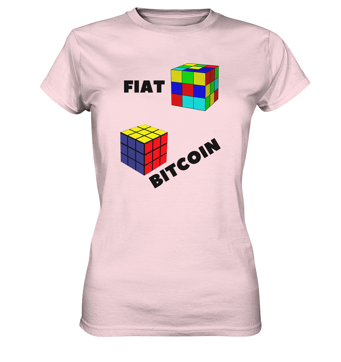 FIAT Cube Bitcoin Cube (Ladies Collection 21% Rabatt bis zum Halving 2024)   - Ladies Premium Shirt