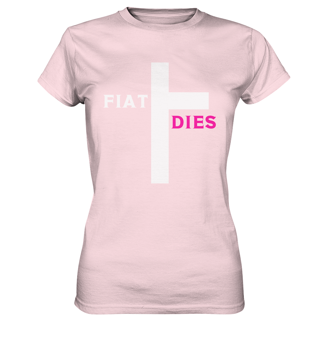 FIAT DIES (weiss / pink) - Ladies Collection  - Ladies Premium Shirt