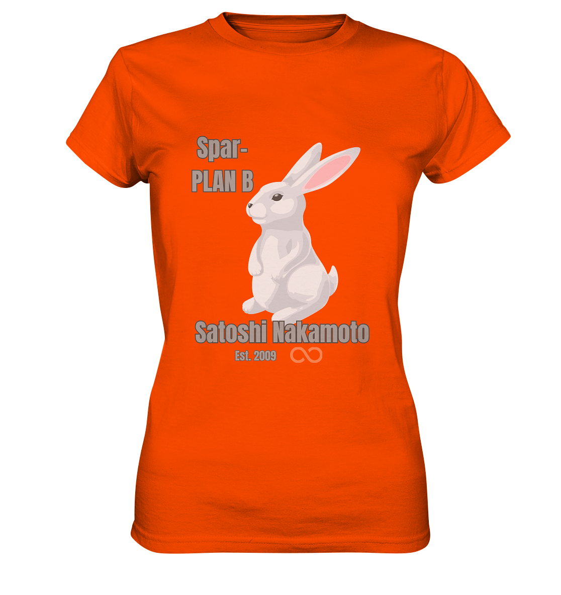 Spar-PLAN B SATOSHI NAKAMOTO Est. 2009 (unendlich) - LADIES COLLECTION 21% automat. Rabatt bis zum Halving 2024  - Ladies Premium Shirt