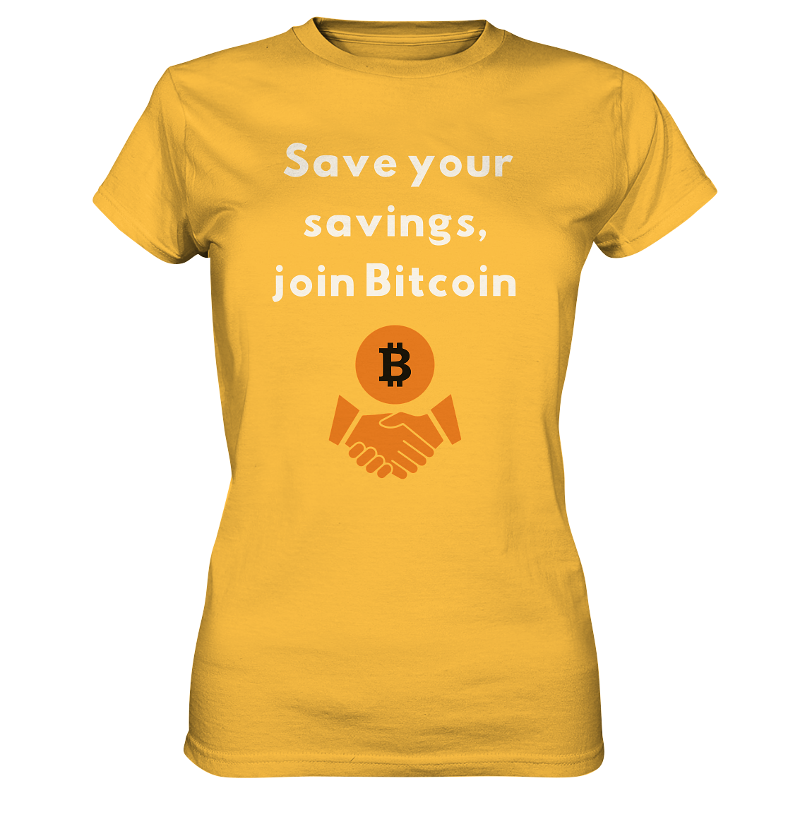 Save your savings join Bitcoin (Ladies Collection 21% Rabatt bis zum Halving 2024) - Ladies Premium Shirt
