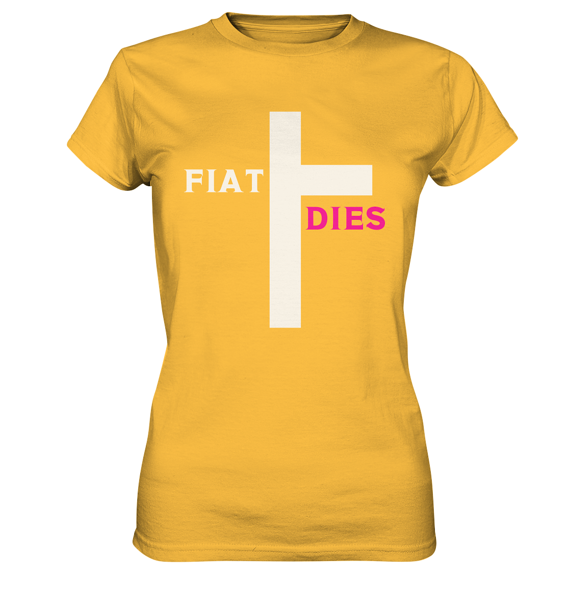 FIAT DIES (weiss / pink) - Ladies Collection  - Ladies Premium Shirt