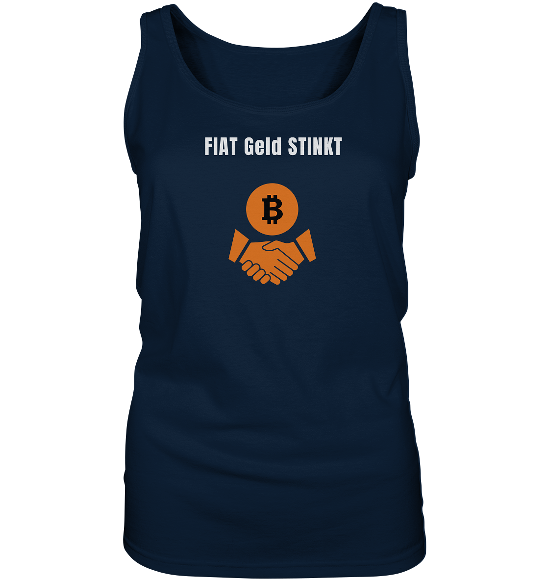 FIAT Geld STINKT (Ladies Collection 21% Rabatt bis zum Halving 2024) - Ladies Tank-Top