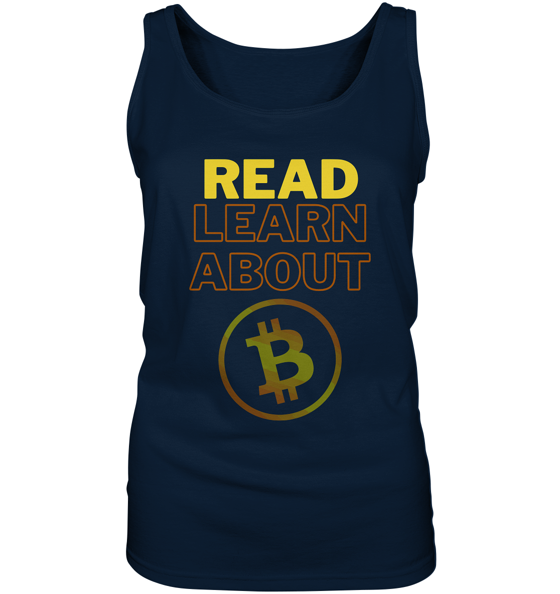 READ - LEARN ABOUT BITCOIN - Ladies Collection - Ladies Tank-Top