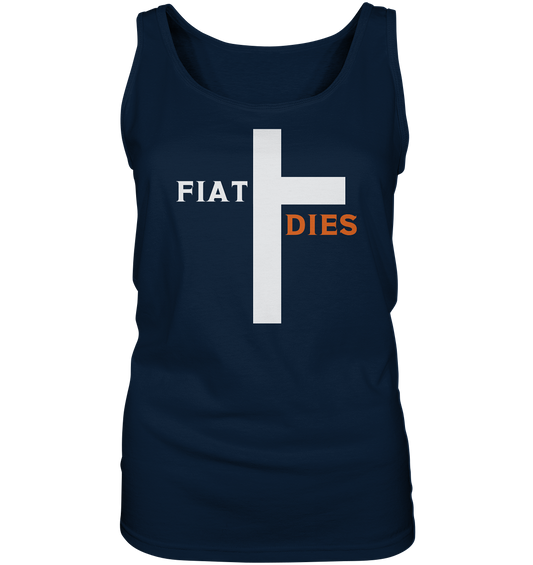 FIAT DIES (weiss / orange) - Ladies Collection - Ladies Tank-Top