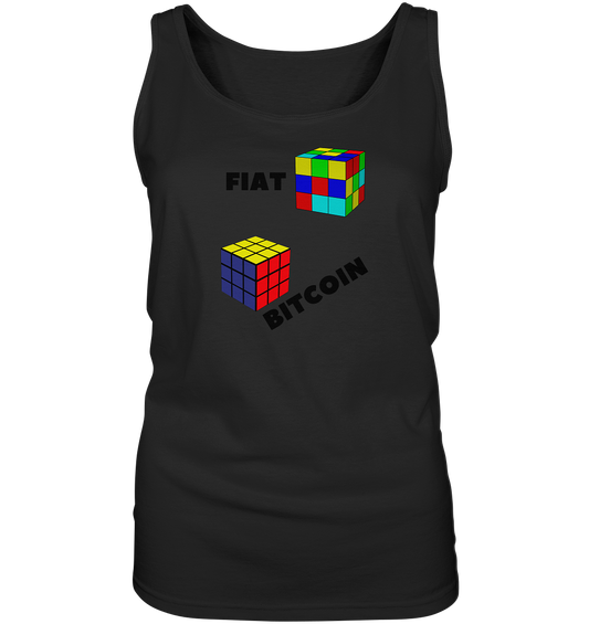FIAT Cube Bitcoin Cube (Ladies Collection 21% Rabatt bis zum Halving 2024)   - Ladies Tank-Top