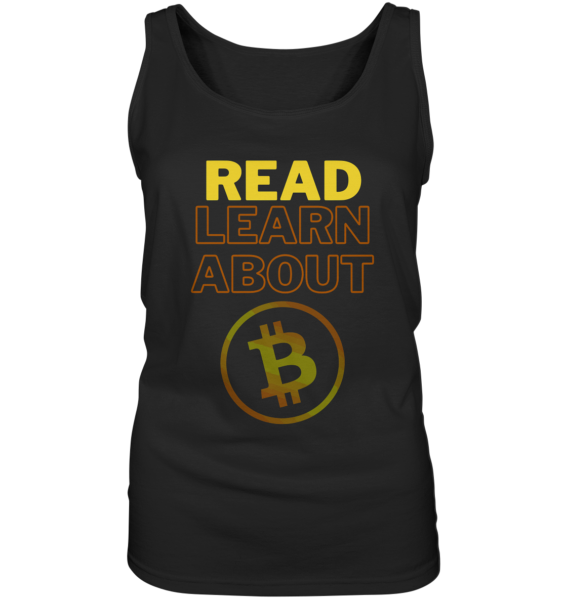 READ - LEARN ABOUT BITCOIN - Ladies Collection - Ladies Tank-Top