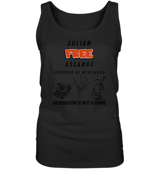 FREE JULIAN ASSANGE - FOUNDER OF WIKILEAKS - JOURNALISM IS NOT A CRIME (3 Grafiken) - Ladies Collection 21% Rabatt bis zum Halving 2024) - Ladies Tank-Top